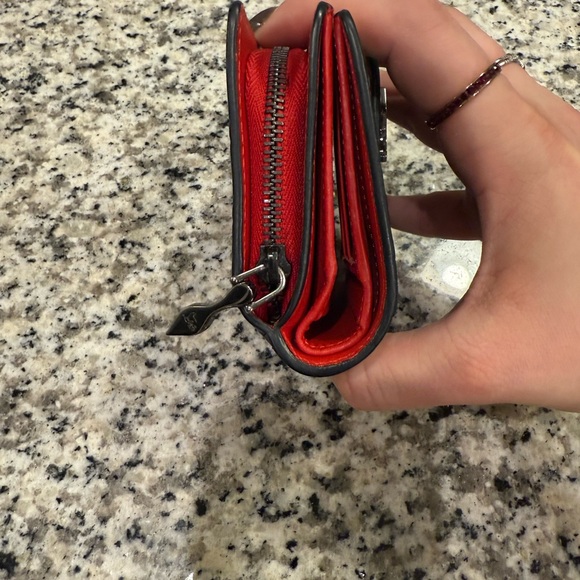 Christian Louboutin Black Croc-Embossed Wallet - Picture 5 of 16